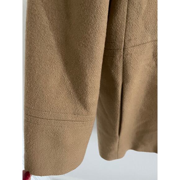 Charles Klein Camel Hair Wool Coat Jacket Size 16 Classic Tailored Outerwear - Picture 5 of 10